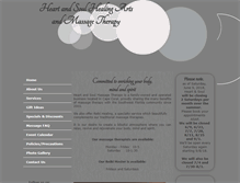 Tablet Screenshot of heartandsoulmassagetherapy.com